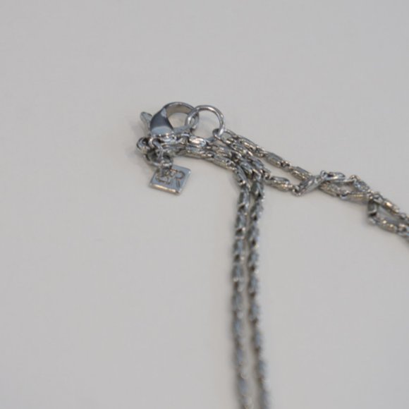 Banana Republic Silver Tassel Necklace Chain - Picture 3 of 7